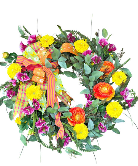 Burst of Color Wreath